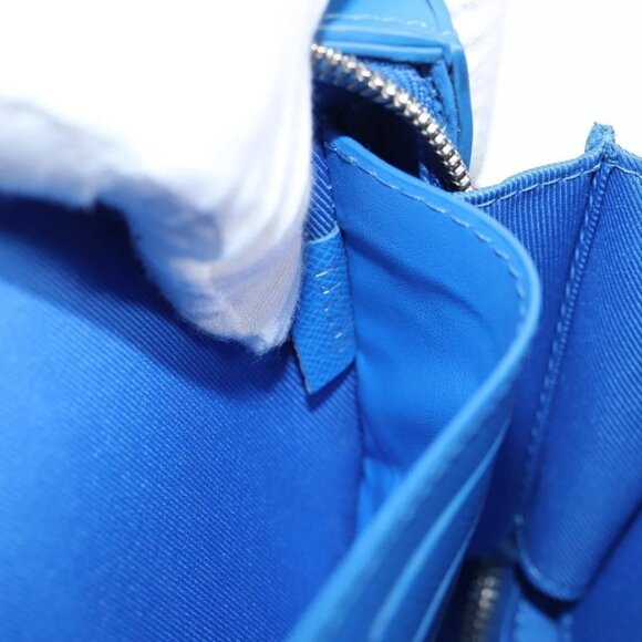 LOUIS VUITTON Monogram Clouds Soft Trunk Wallet Bag Blue M45432 LV Auth 135581A - Picture 12 of 16